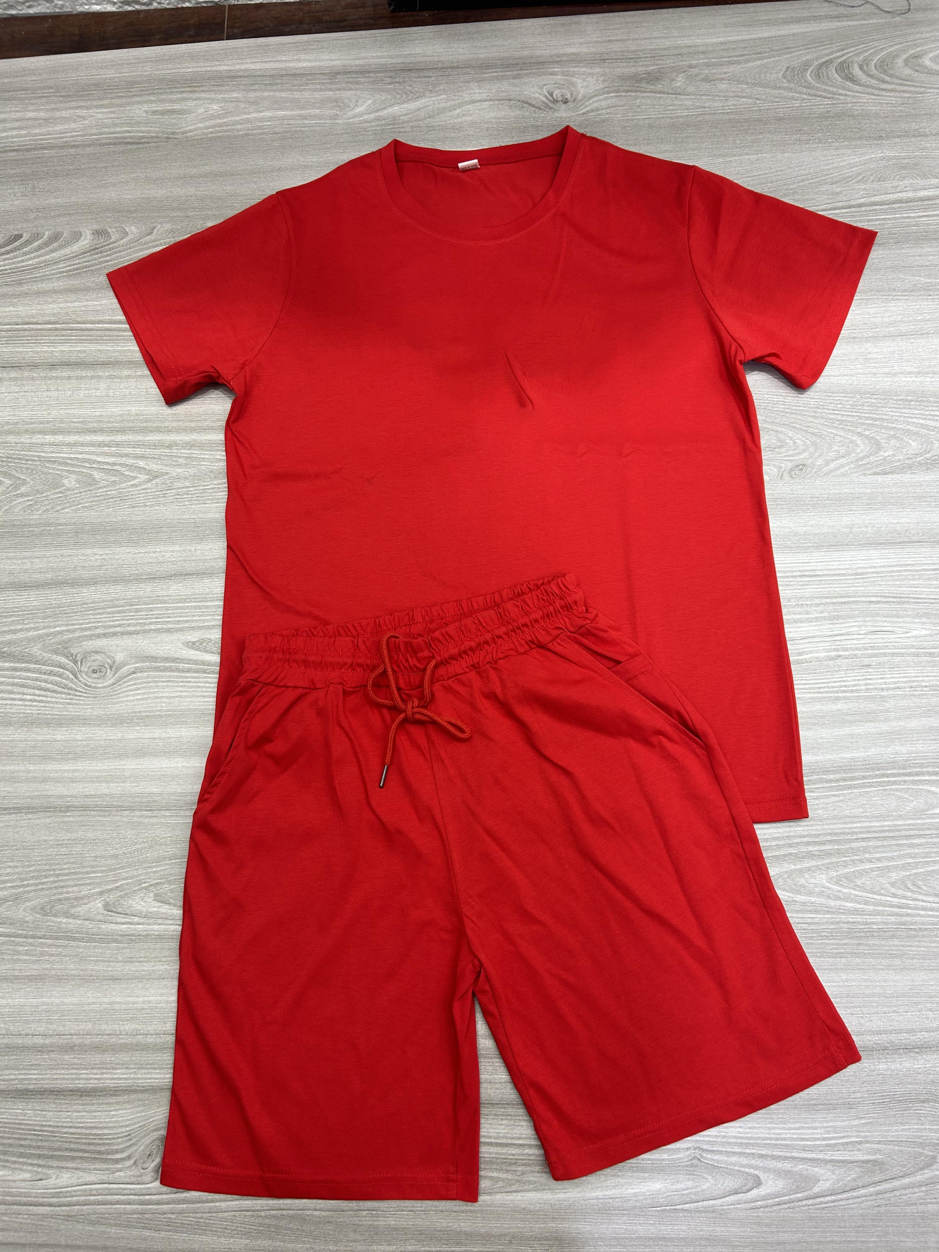 Men's Casual Short Sleeve T-Shirt and Shorts Set - Comfortable Summer Outfit for Beach, Gym, and Outdoor Activities