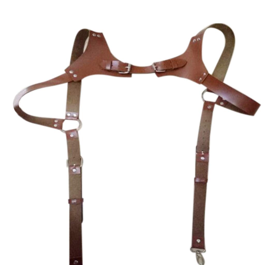 Men's Faux Leather Body Harness - Adjustable Shoulder & Chest Strap Bondage Gear for BDSM, Clubwear, Cosplay & Gothic Fashion - Perfect for Nightclubs, Fetish Parties & Costume Events