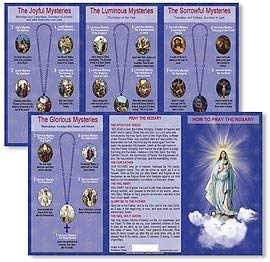 Laminated Pocket Rosary Prayer Card - 3
