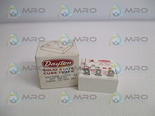 DAYTON 6A859 Solid State Timer 15-300 Seconds - New in Box | Industrial Automation & Equipment Control Timer for HVAC, Machinery & Process Timing