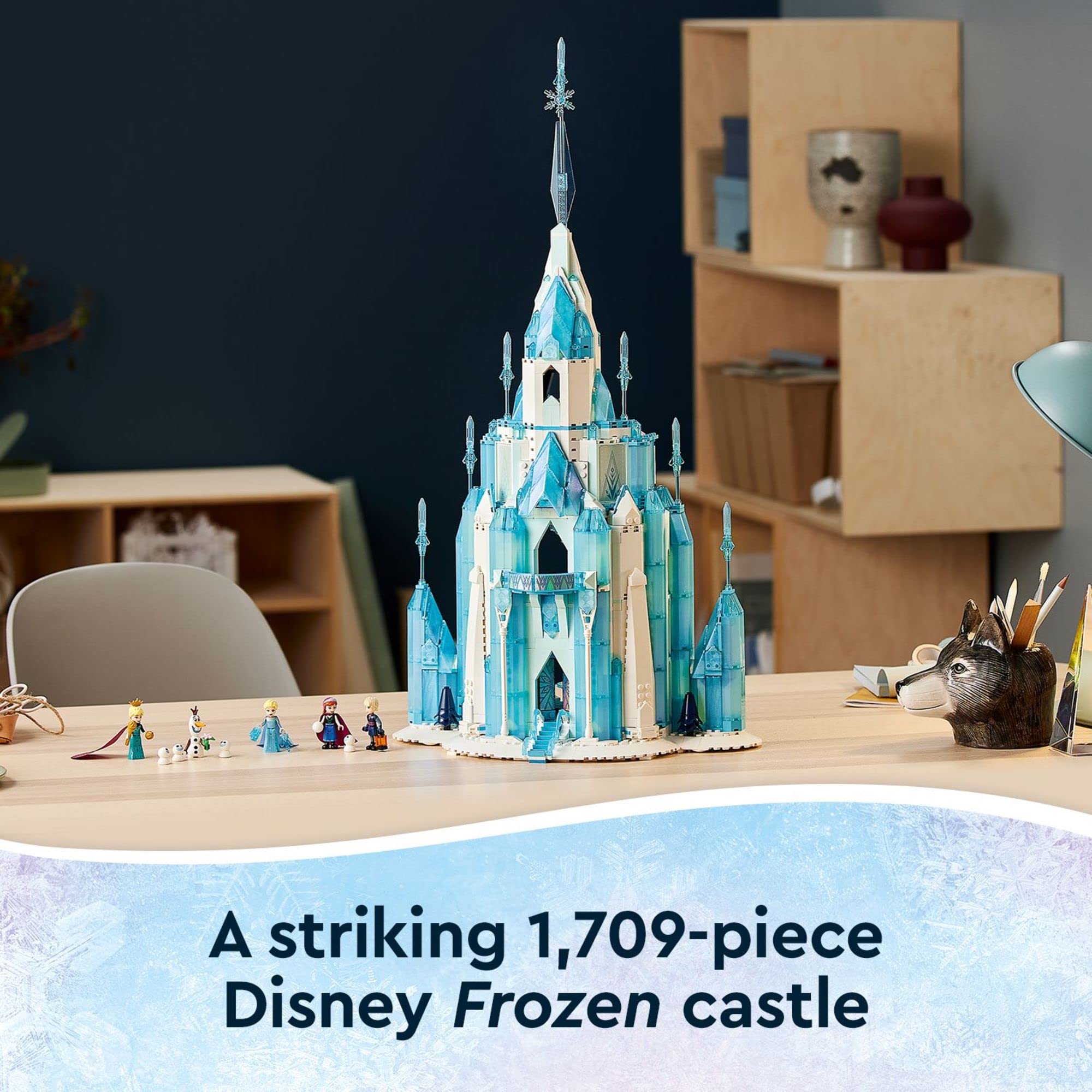 LEGO Disney Princess The Ice Castle Building Kit 43197 - Frozen Anna & Elsa Mini Dolls with Olaf Figure | Creative Disney Castle Toy for Kids Ages 6+ | Perfect Birthday Gift & Winter-Themed Play Set for Frozen Fans