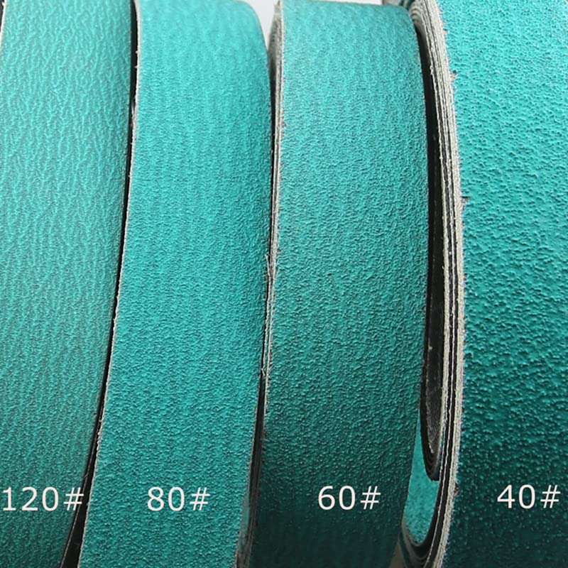 OVLIN 4-Pack 2000x75mm Zirconia Alumina Sanding Belts - 40# 60# 80# 120# Grit Assortment (Includes P120 x4) - Premium Knife Sharpening & Metal Grinding Belts for Woodworking, Metalworking & DIY Projects