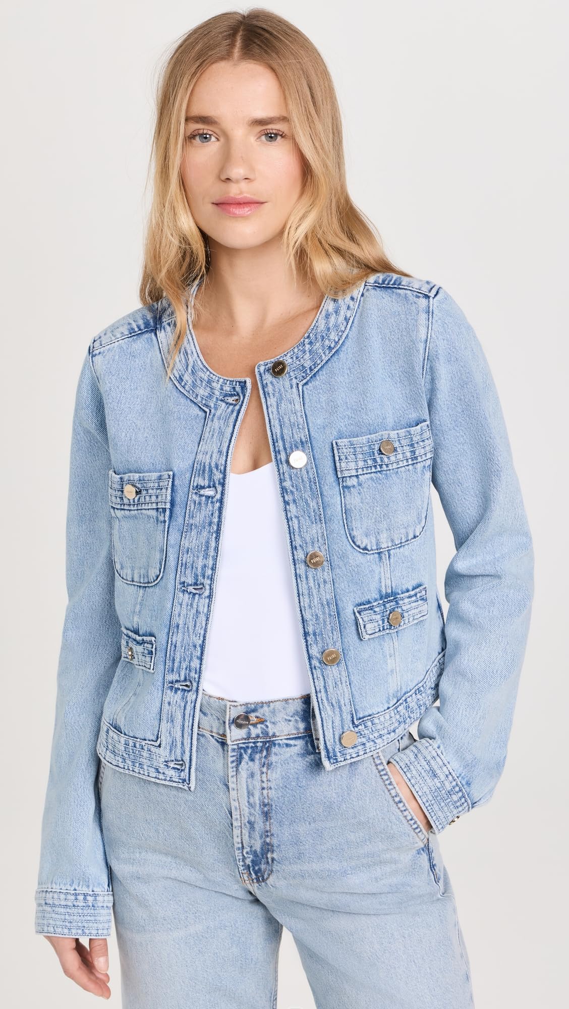 PAIGE Women's Kiya Jacket - Lightweight Denim Jacket for Women, Stretch Comfort Fit, Casual & Layering Essential - Perfect for Spring, Fall & Everyday Wear