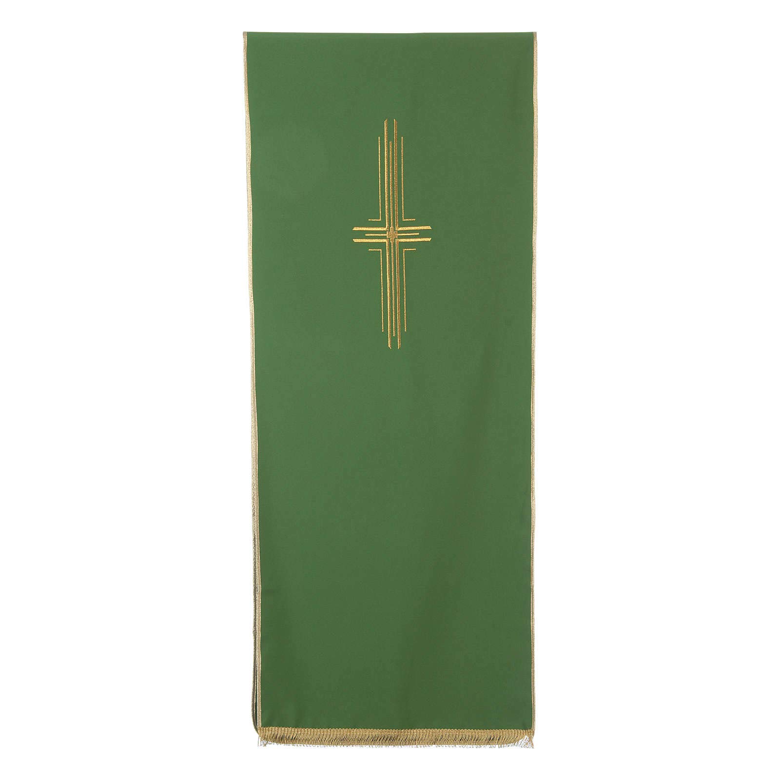 Red Polyester Lectern Cover with Stylized Cross - Perfect for Church Pulpit, Worship Services & Religious Ceremonies