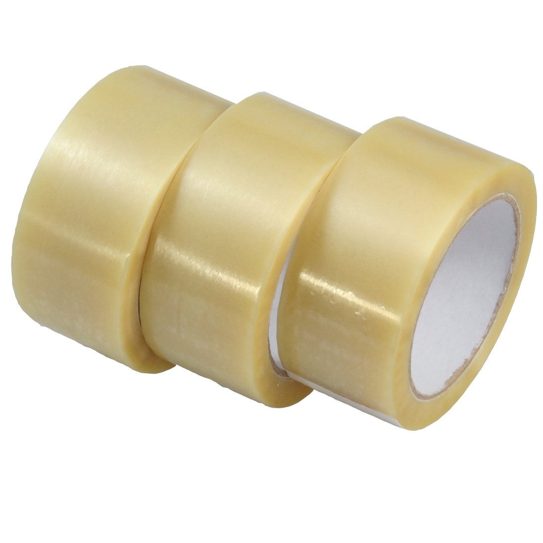 48mm x 66m Heavy Duty Clear Vinyl PVC Packing Tape - Waterproof, Strong Adhesive for Shipping Boxes, Moving & Storage (36 Rolls Bulk Pack) - Ideal for Ecommerce, Warehouse & Home Use