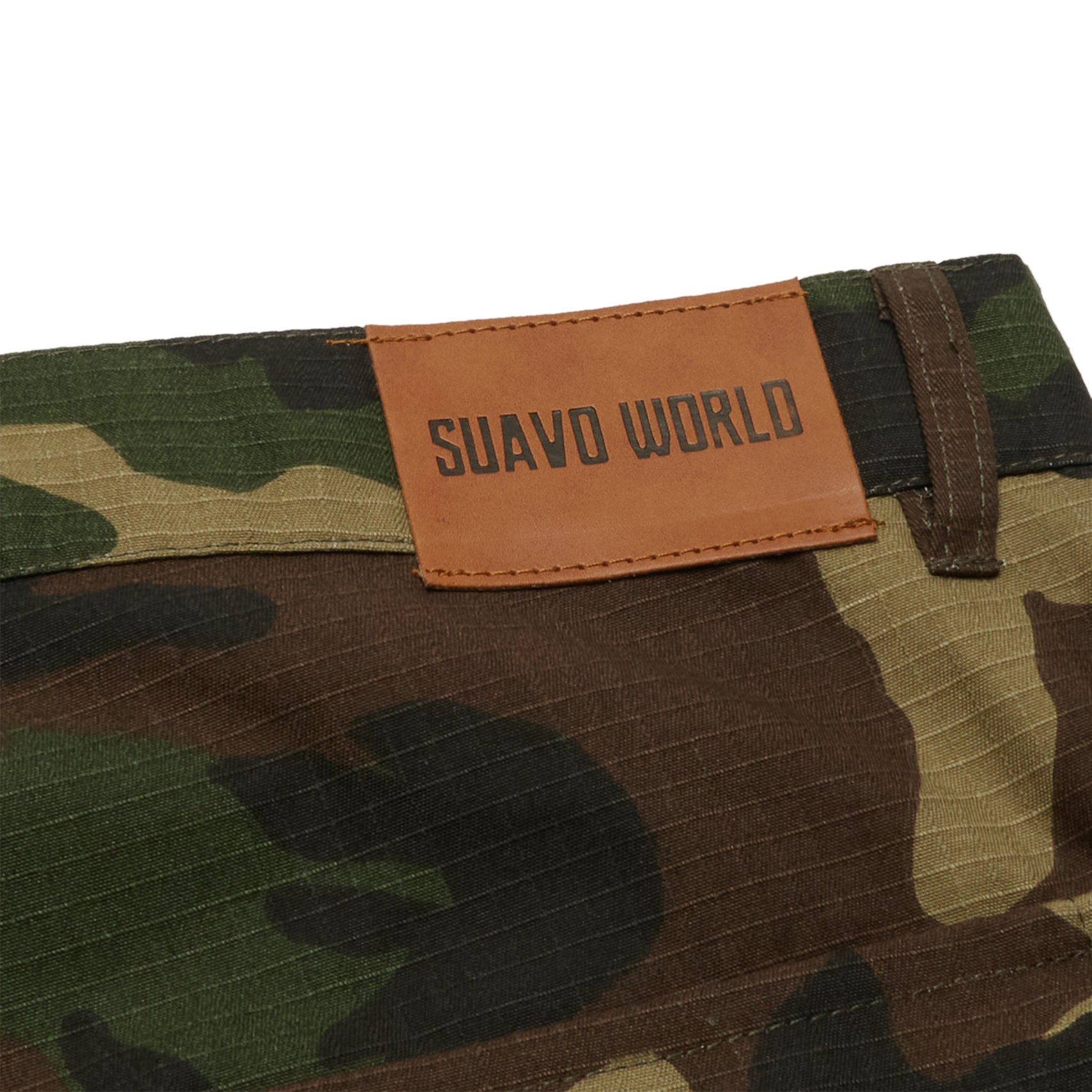 Suavo World Cargo Flare Trousers Camo - Military Style Combat Pants for Men & Women | Perfect for Outdoor Adventures, Hiking & Streetwear Fashion