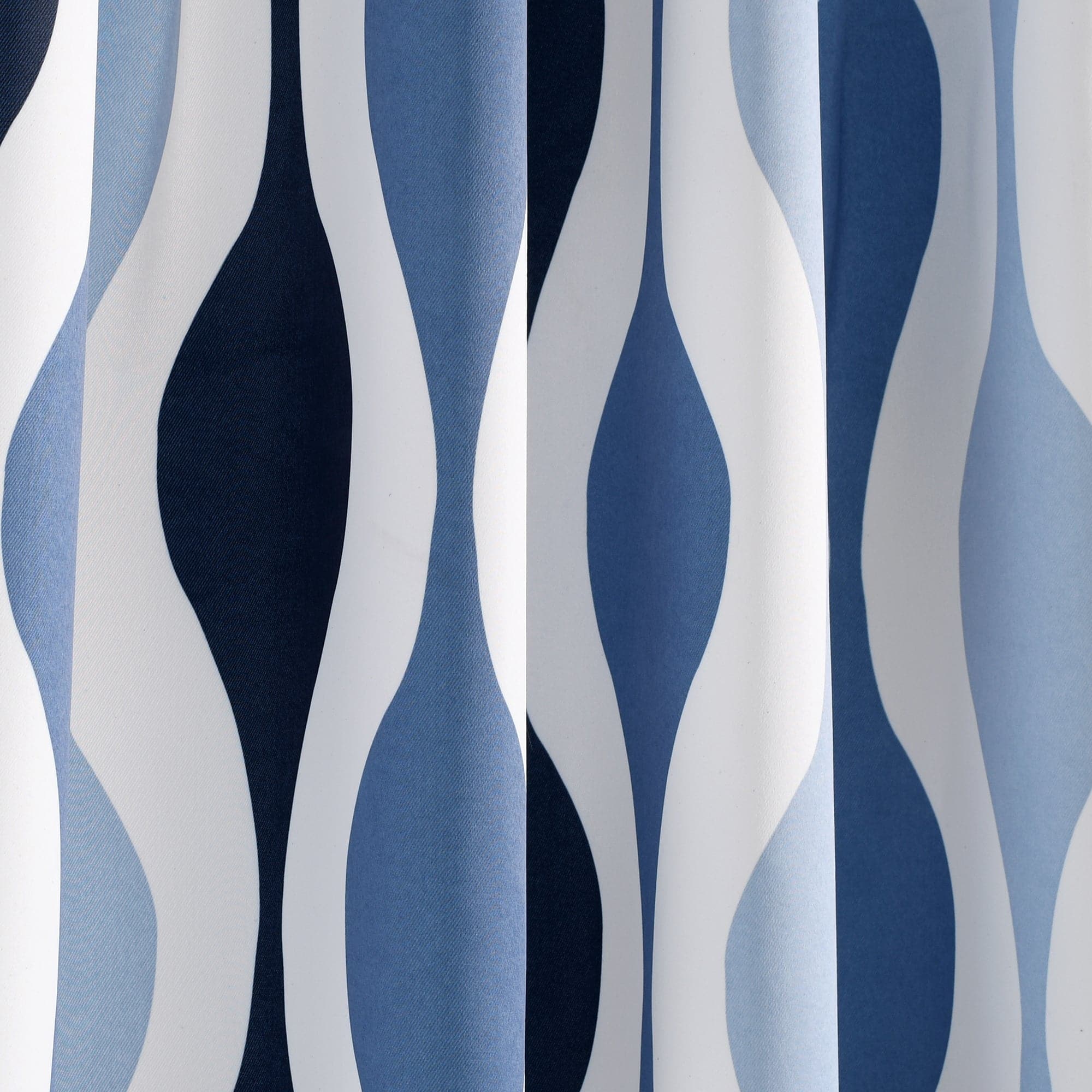 Mid Century Modern Geometric Light Filtering Window Curtains - Set of 2 Panels for Living Room & Bedroom | Sun Protection & Privacy Sheer Drapes