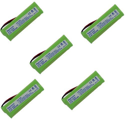 Synergy Digital Cordless Phone Batteries - 5 Pack Replacement for Vtech LS6425 Cordless Phone - Long Lasting EM-CPH-518J Batteries - Perfect for Home, Office & Business Communication