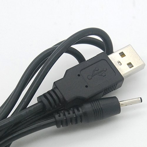 SLLEA USB Charger Cable 2.5/0.7mm for Chromo Vuru Jr 8GB & Vuru T2 Android Tablet - Fast Charging Cord for Home, Office, and Travel Use