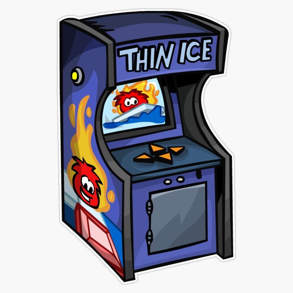 Thin Ice Arcade Vinyl Waterproof Sticker - 5