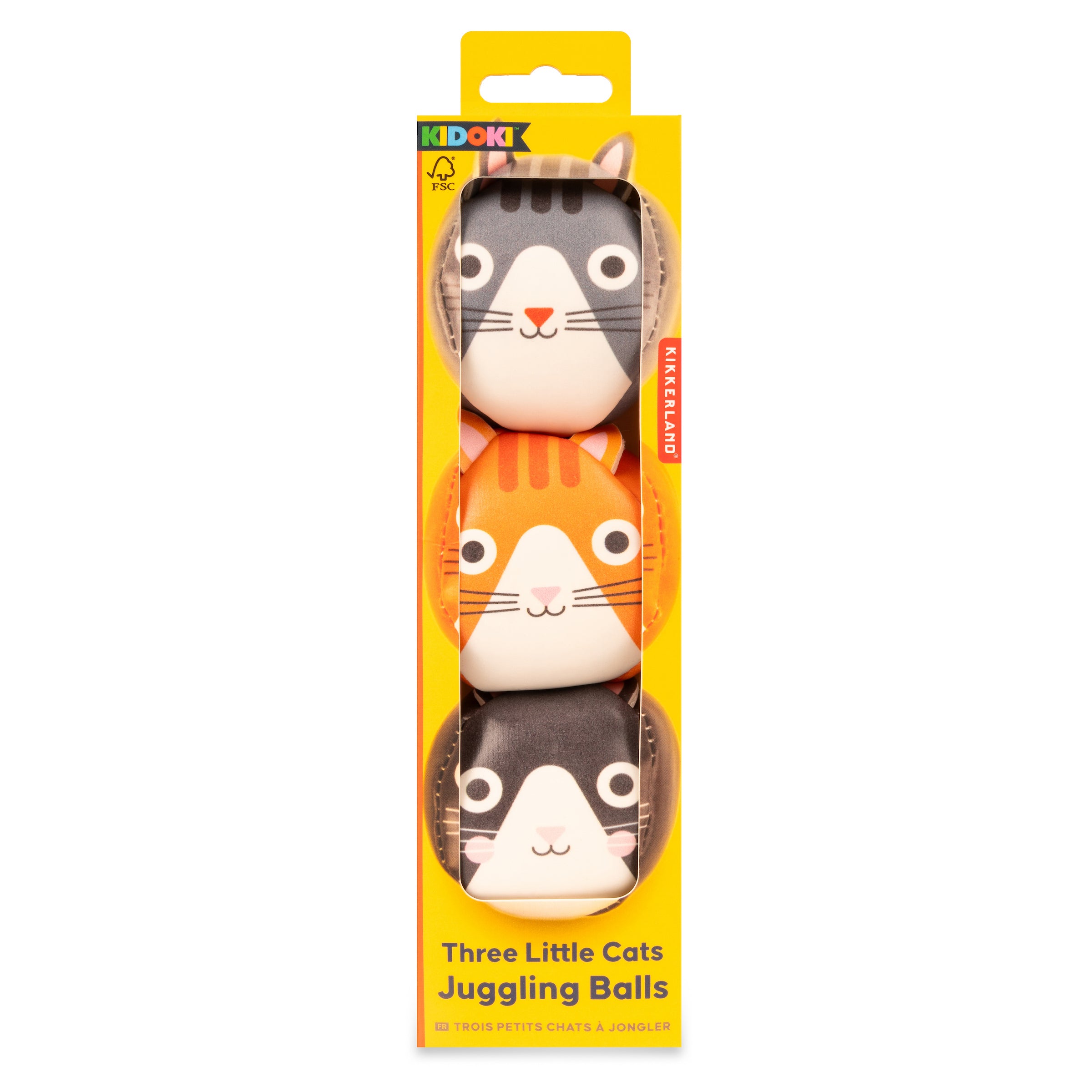 Kidoki Three Little Cats Juggling Balls - Fun Cat Toys for Indoor Play, Training & Entertainment | Perfect Gift for Cat Lovers