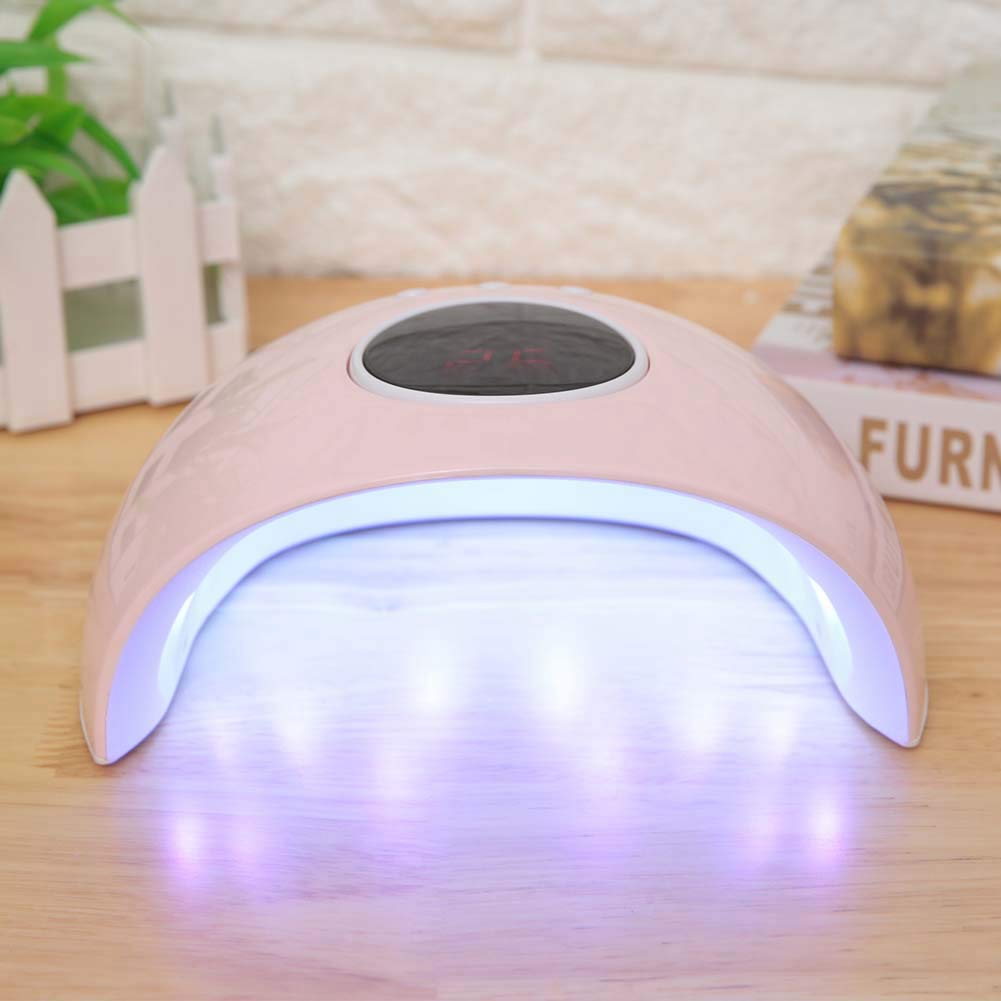 24W Professional Nail Dryer with LCD Display - UV & LED Dual Light Gel Polish Curing Lamp for Salon & Home Manicure | Fast Drying for Gel Nails, Acrylics & Dip Powder | Perfect for Nail Art, DIY Manicures & Professional Use