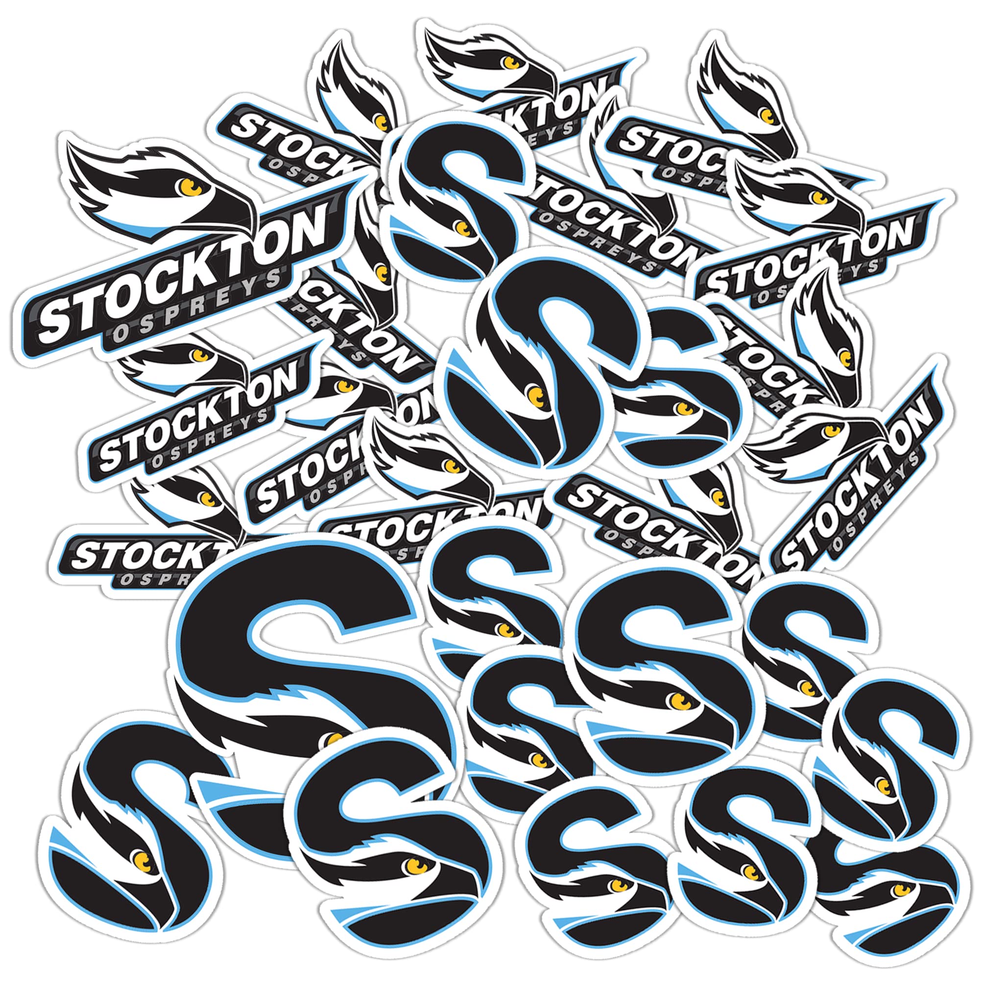 Desert Cactus Stockton University Sticker - Ospreys Vinyl Decals for Laptop, Water Bottle, Car & Scrapbook - Durable Waterproof Decal for School Spirit & DIY Crafts (Type 1-1) - Perfect for College Students, Alumni & Fans to Show School Pride
