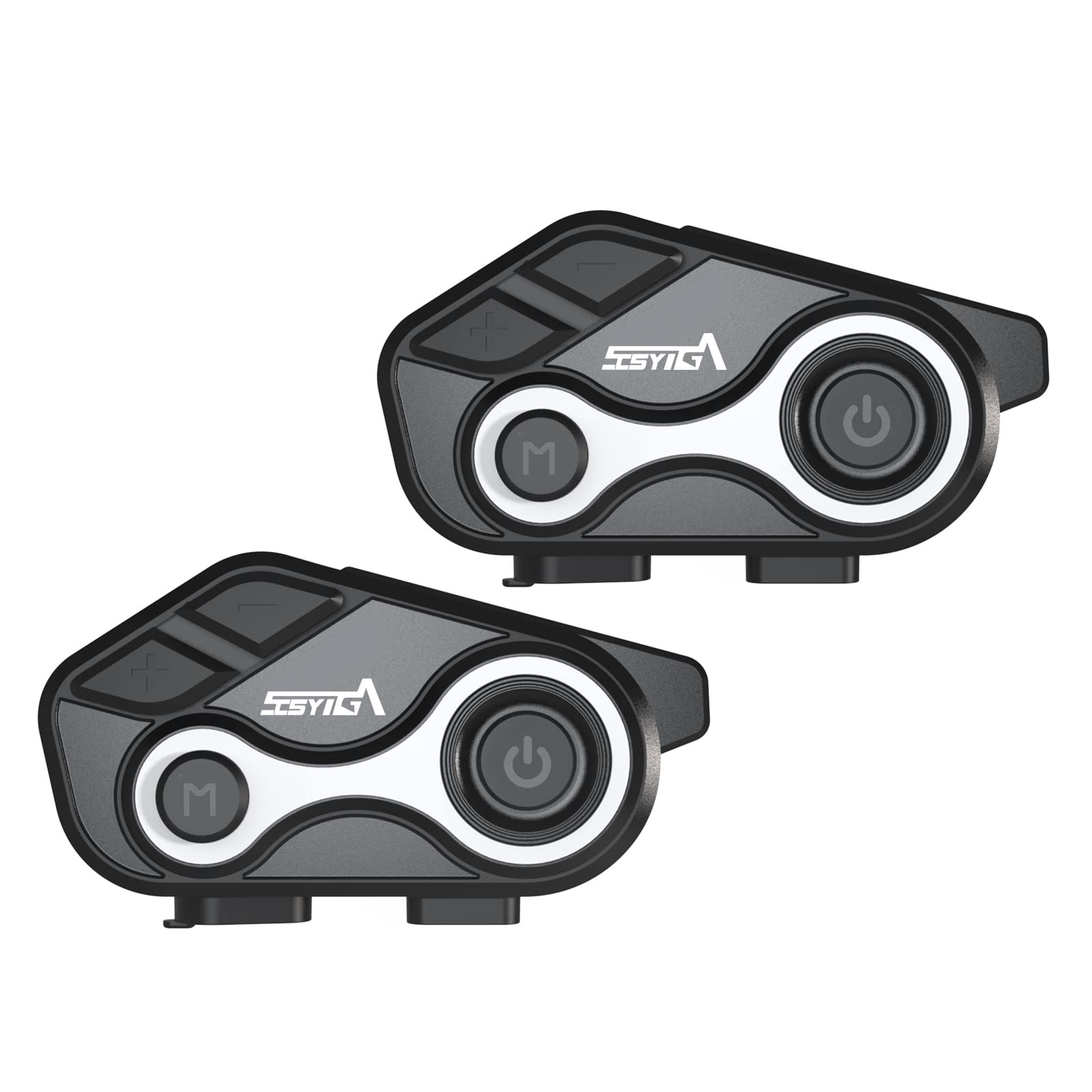 SCSYIGA Motorcycle Bluetooth Helmet Intercom S-8X - 1000M Range, Noise Cancelling, Waterproof Communication System for 2 Riders with FM Radio - Perfect for Motorcycle Riding, Skiing & Outdoor Adventures