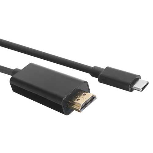 6ft 1.8M 4K USB 3.1 Type C Male to HDMI Male Adapter Cable for MacBook Pro, iPad, Tablet - High Speed Data Transfer & Video Streaming for Home Office & Entertainment