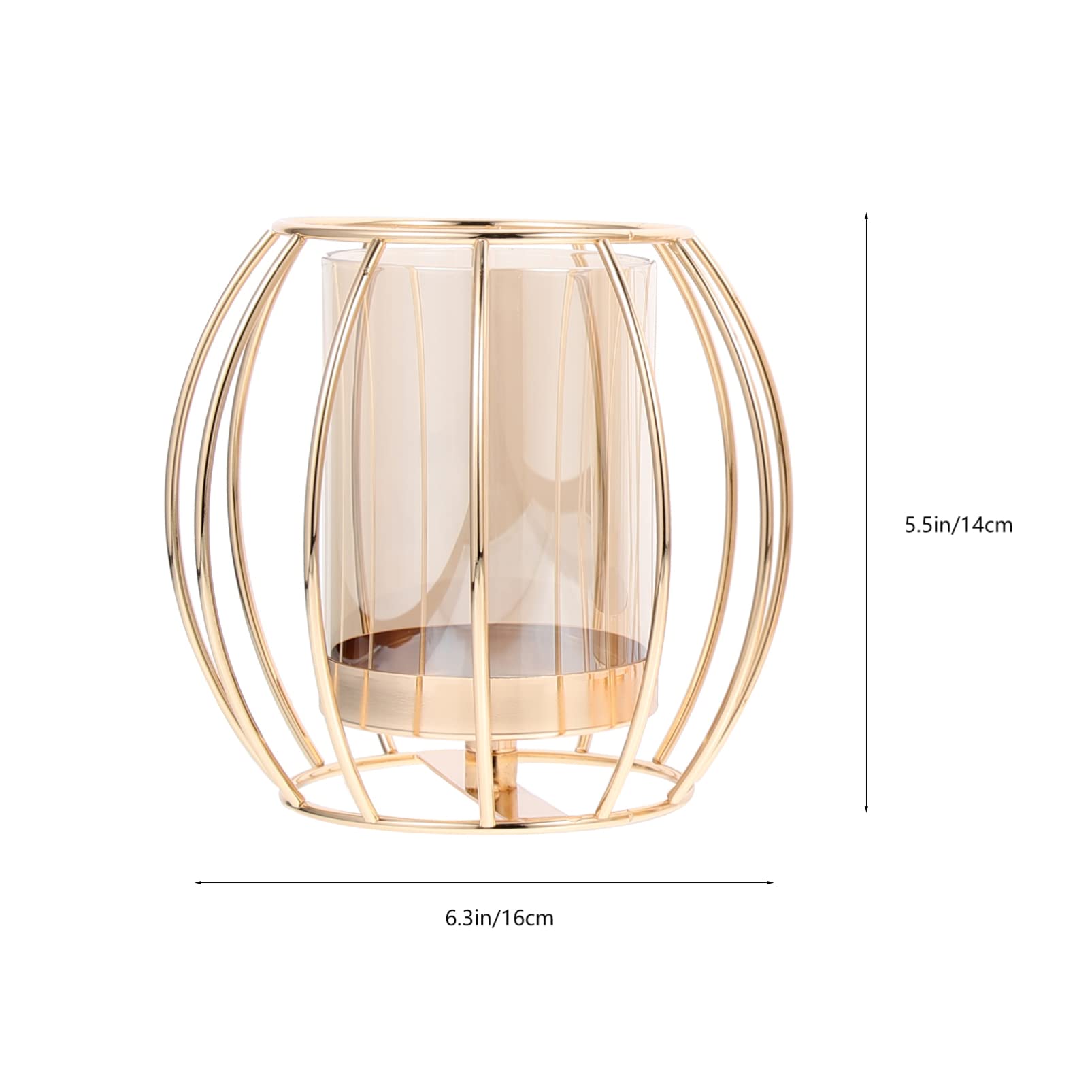3-Piece Geometric Iron Candle Holders Set - Hollow-Out Design, Elegant & Creative Candlesticks for Home Decor, Wedding, Dining Table Centerpiece, Romantic Ambiance Lighting