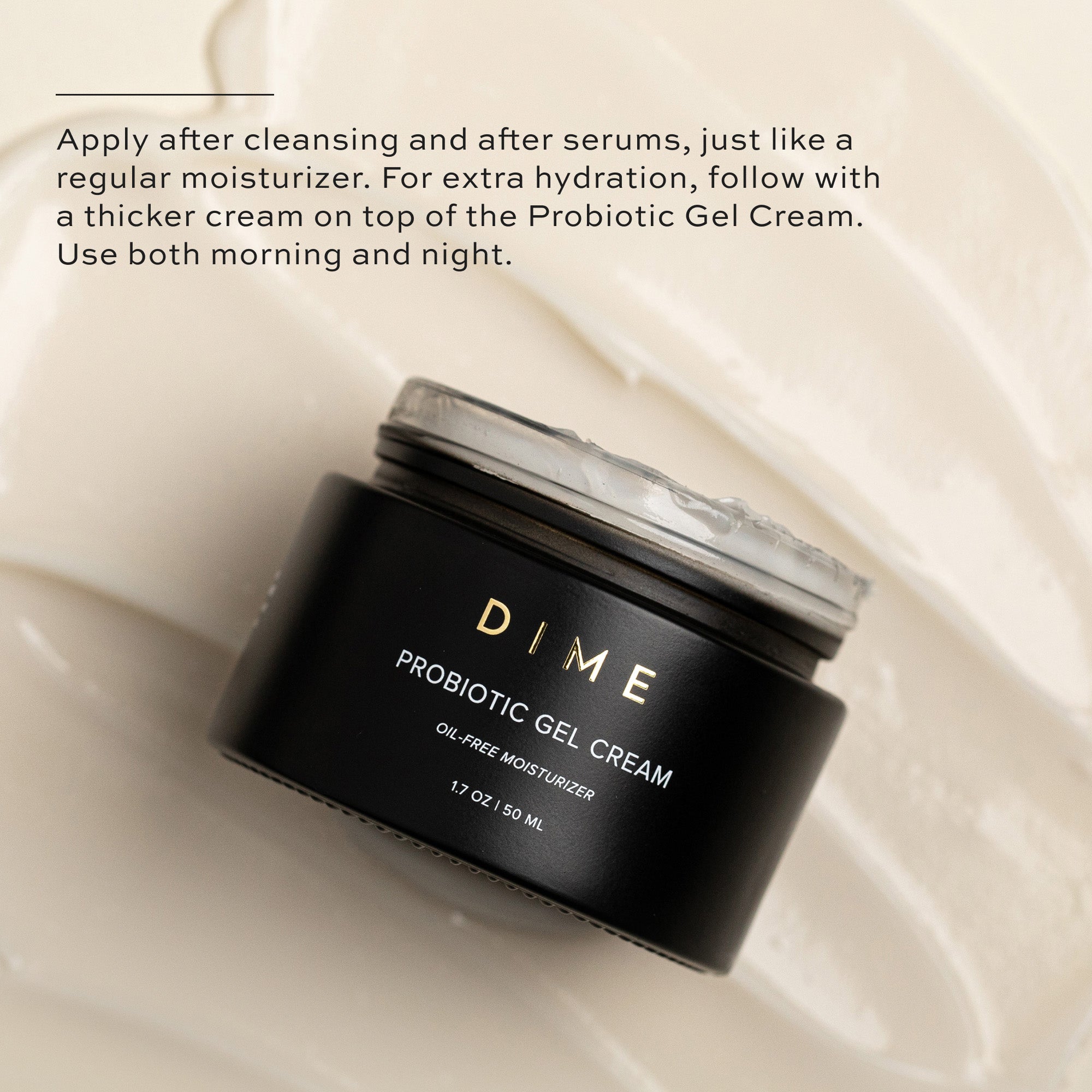 Best Probiotic Gel Cream for Face - Hydrating & Soothing Moisturizer for Sensitive Skin - Perfect for Daily Skincare Routine & Nighttime Use