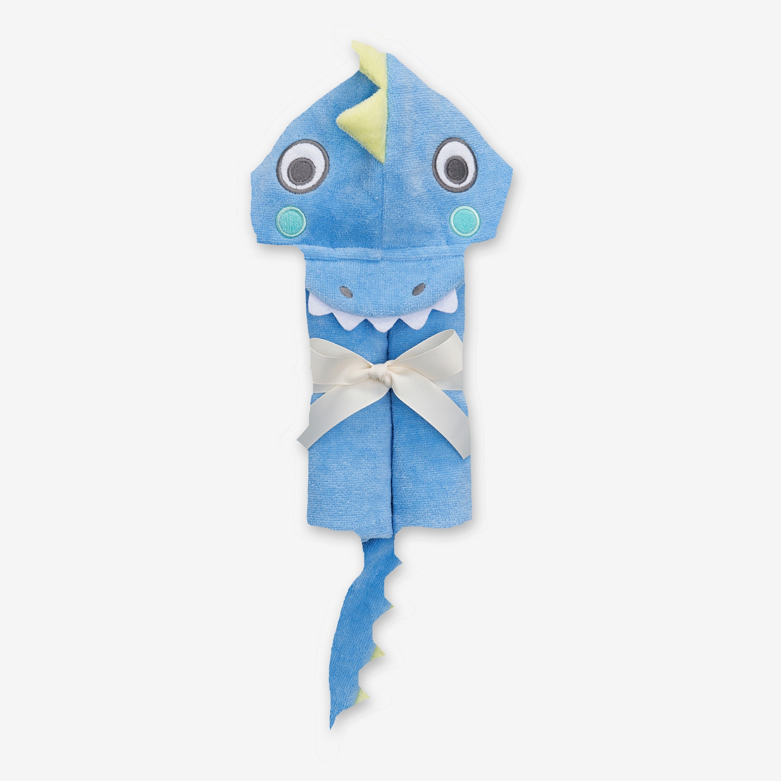 Blue Dinosaur Hooded Baby Bath Towel Wrap - Soft & Absorbent for Newborns & Toddlers - Perfect for Post-Bath Snuggles & Playtime