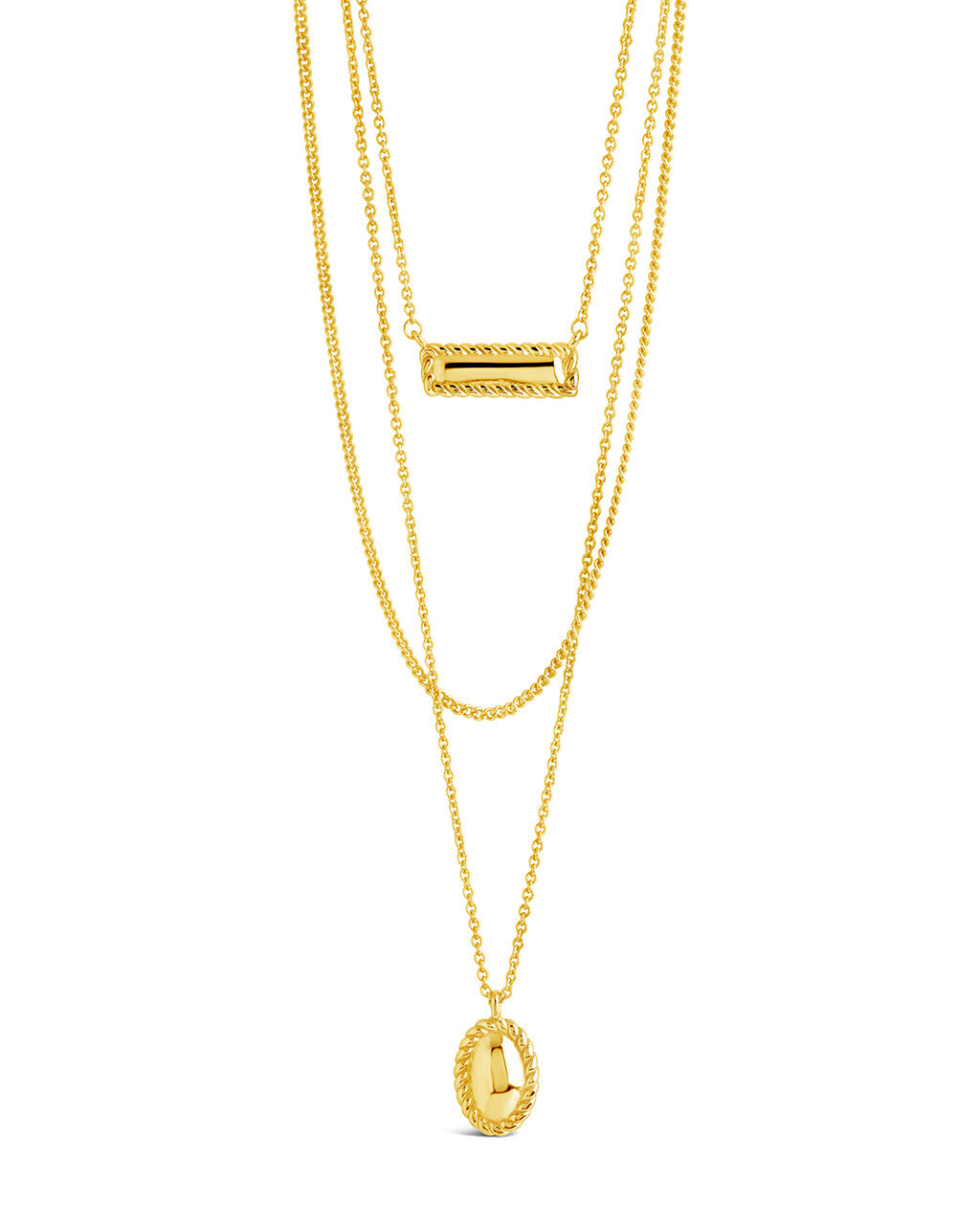 Elegant Hartley Polished Layered Chain Necklace for Women - Perfect for Date Night, Office Wear & Special Occasions