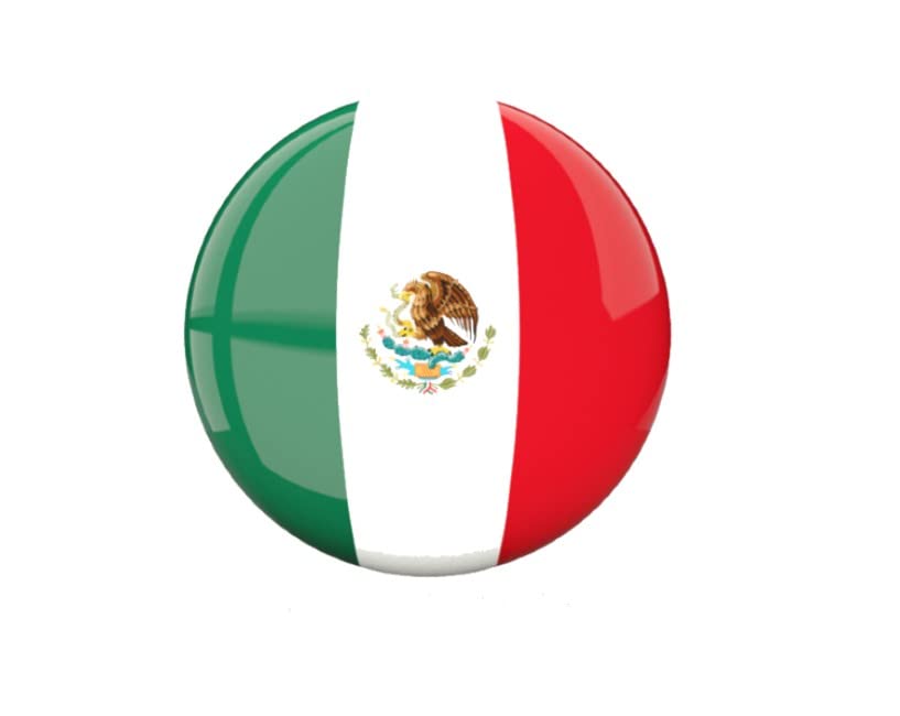 Mexico Flag Stickers Set - 5 Decals for Car, Phone, Laptop & More