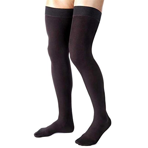 BSN Medical 115403 JOBST Men's Compression Socks - Thigh High 20-30 mmHg Closed Toe X-Large Khaki - Ideal for Varicose Veins, Edema & Post-Surgery Recovery
