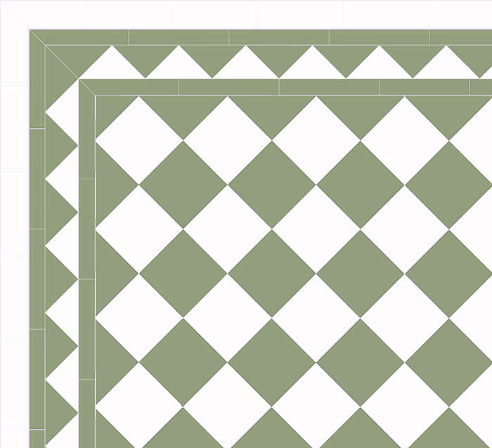 Winckelmans Granite Clinker 15x15 cm Light Green/White - Premium Ceramic Tiles for Kitchen Backsplash, Bathroom & Outdoor Patio