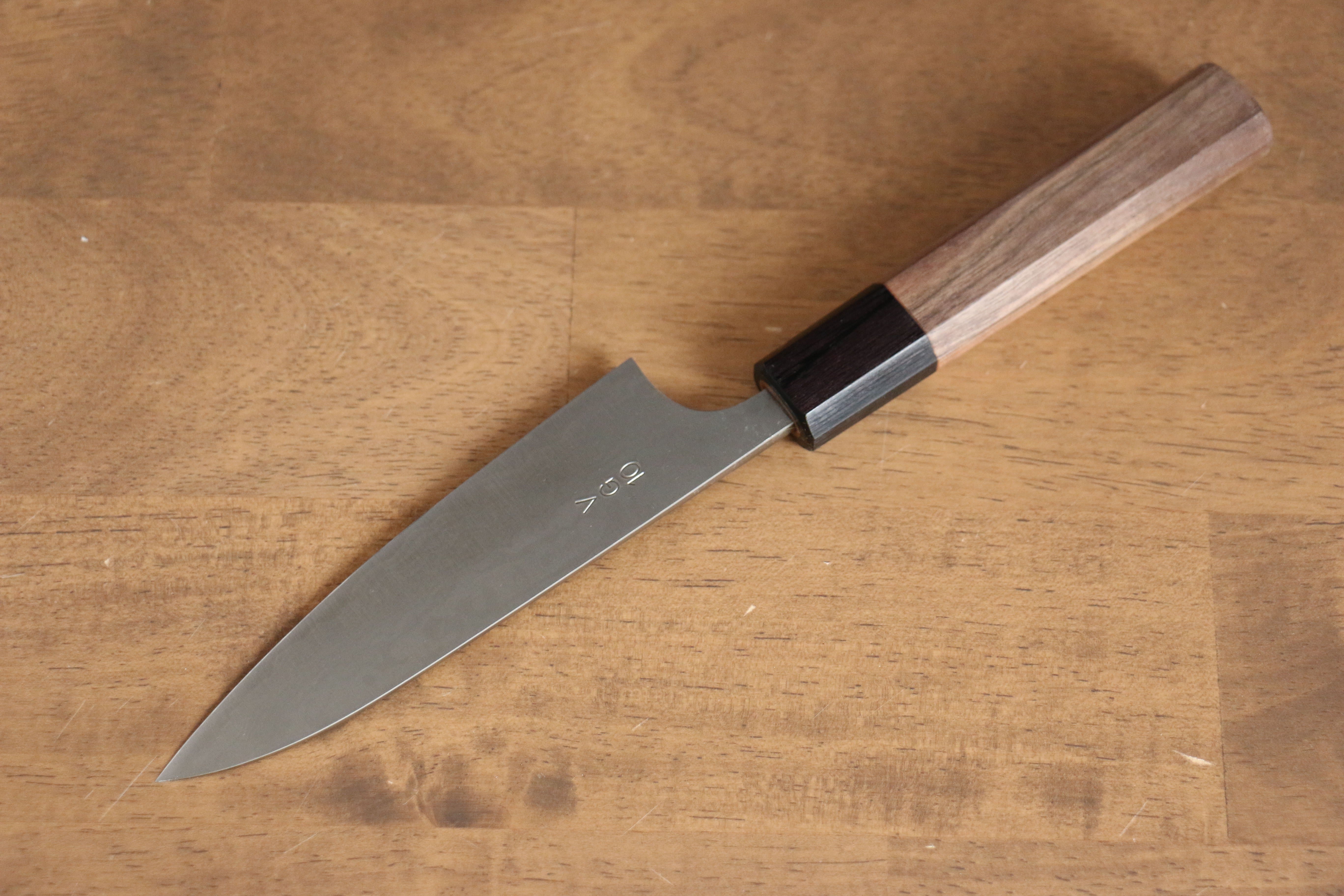 Nao Yamamoto VG10 Damascus Petty Utility Knife 120mm with Walnut Handle - Perfect for Slicing, Peeling & Precision Kitchen Tasks