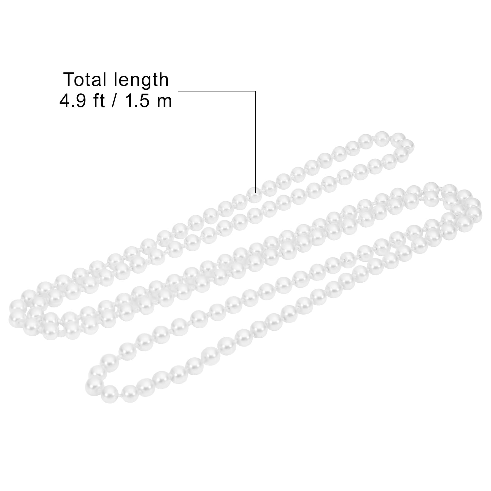 TINKSKY Fake Pearls Necklace - Vintage Style Long Pearl Chain for Women & Girls | Elegant Costume Jewelry for Parties, Weddings & Special Occasions