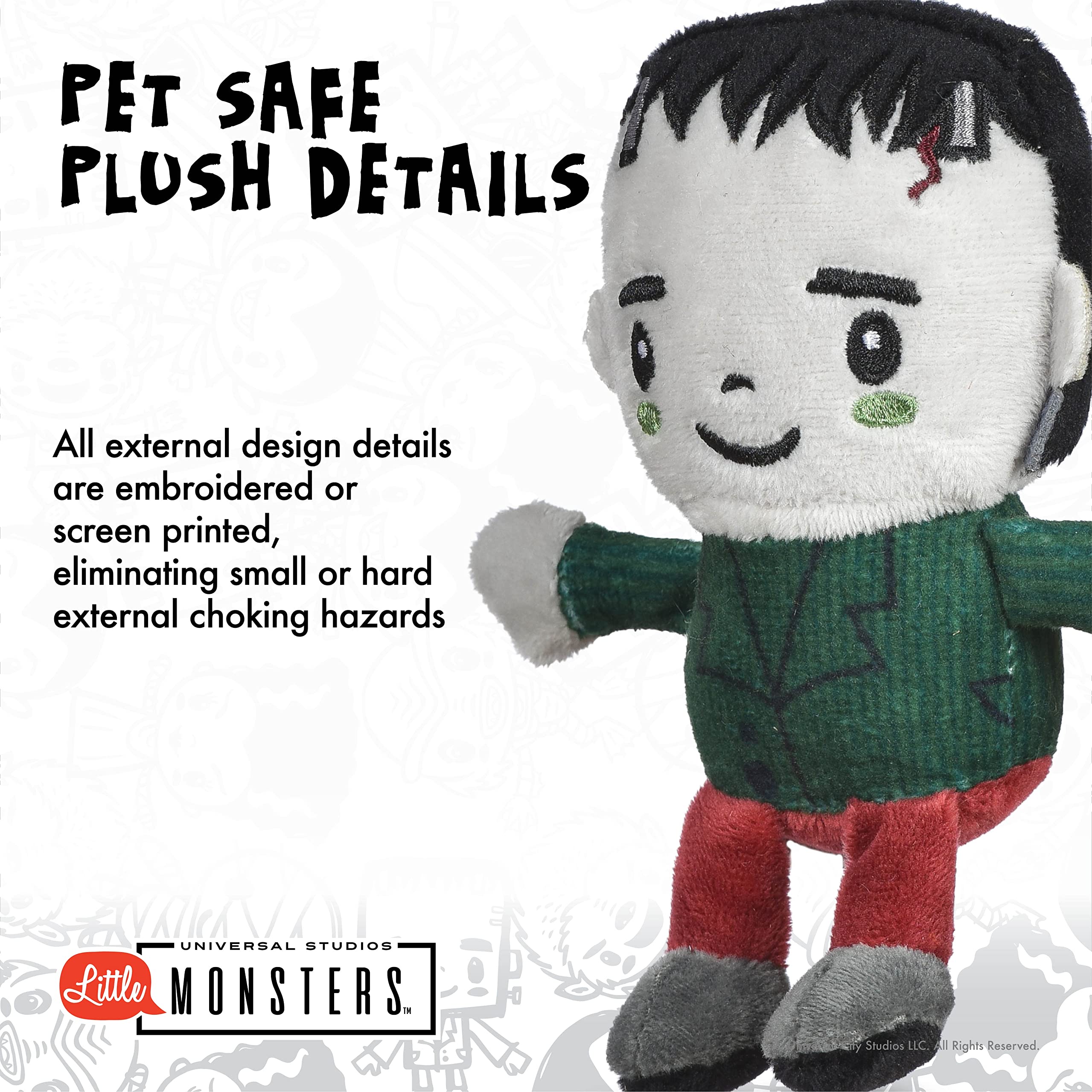 6-inch Frankenstein Plush Dog Toy - Soft & Durable Monster Chew Toy for Small & Medium Dogs | Perfect for Playtime, Training & Cuddling
