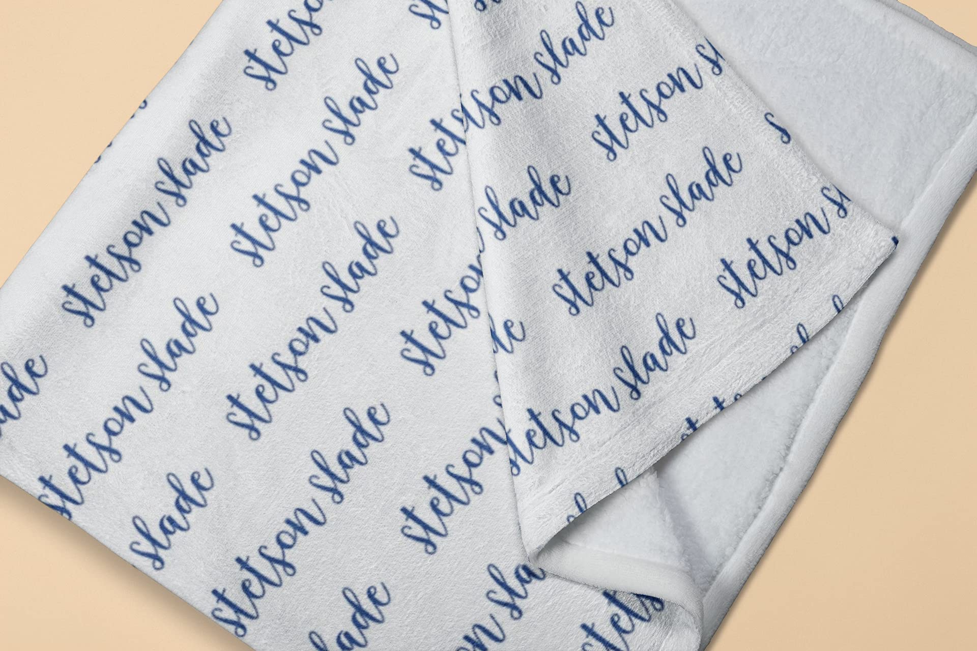 Personalized Baby Blankets for Newborns - Custom Name & Monogram Baby Blanket Gift Set for Girls & Boys - Soft Swaddle Blanket for Nursery, Christening, Baby Shower & First Birthday Gifts