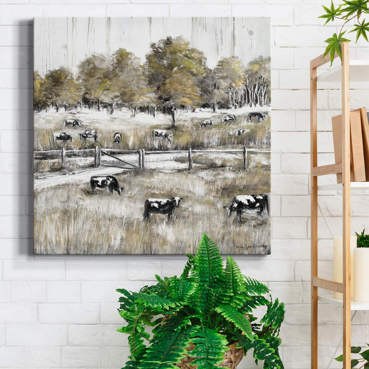 Premium Gallery Wrapped Canvas Wall Art - Abstract Ocean Beach Landscape Painting - Modern Square Wall Decor for Living Room, Bedroom & Office - Ready to Hang - Perfect for Home Decor & Gift Giving