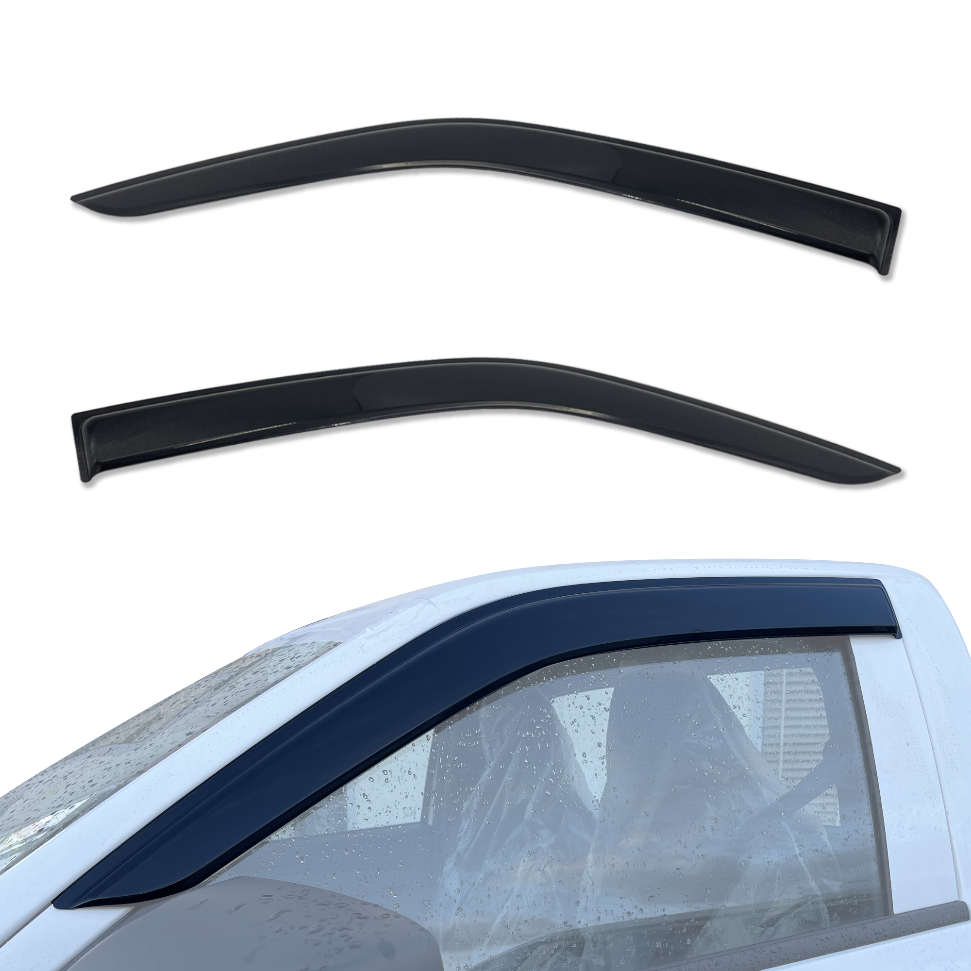 Premium Weather Shields for ISUZU D-MAX DMAX Single/Extra Cab (2020-Present) - Durable Rain Guards & Window Deflectors for All-Season Protection & Style