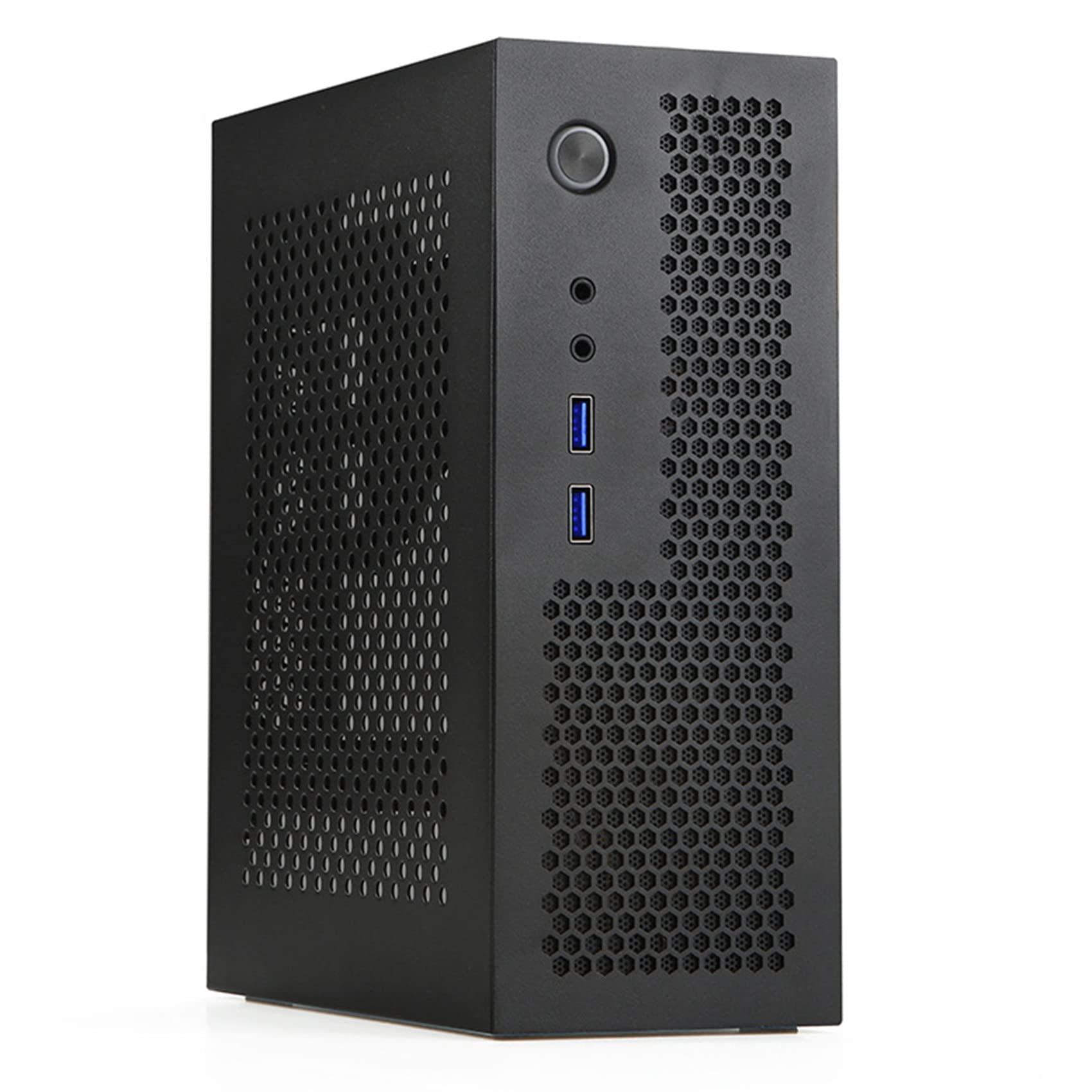 ATOZS A09 Mini ITX PC Case - Compact Gaming Computer Chassis with USB 3.0, Black | Perfect for Home Theater PCs, Small Form Factor Builds & Space-Saving Desktop Setups