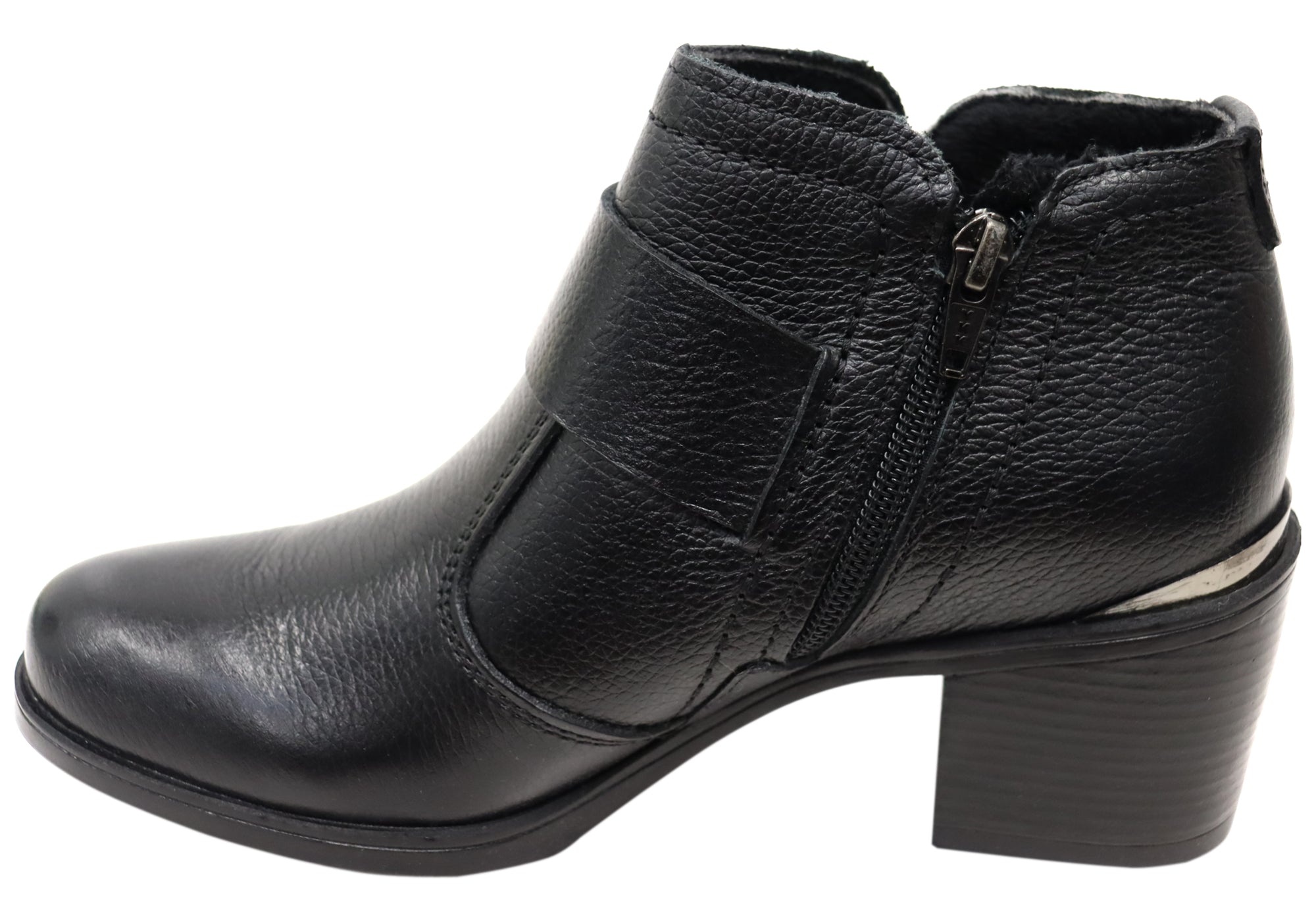 Pegada Macey Women's Comfortable Brazilian Leather Ankle Boots - Stylish & Soft Casual Winter Shoes for Walking, Work & Everyday Wear