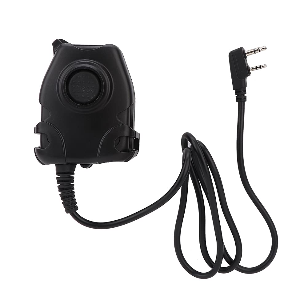 Waterproof Talkie Earphone K Head PTT Adapter Cable - Button Activated for RETEVIS BAOFENG Two Way Radio - Ideal for Outdoor Adventures, Security Work & Emergency Communication