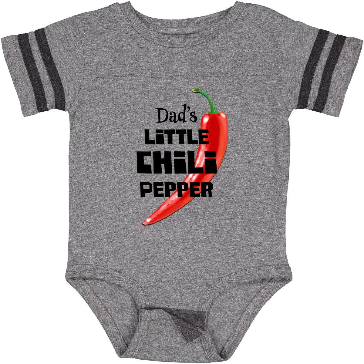 Inktastic Dad's Little Chili Pepper Baby Bodysuit - Cute Infant Onesie for Newborns & Toddlers - Perfect for Family Photos, Holidays & Everyday Wear
