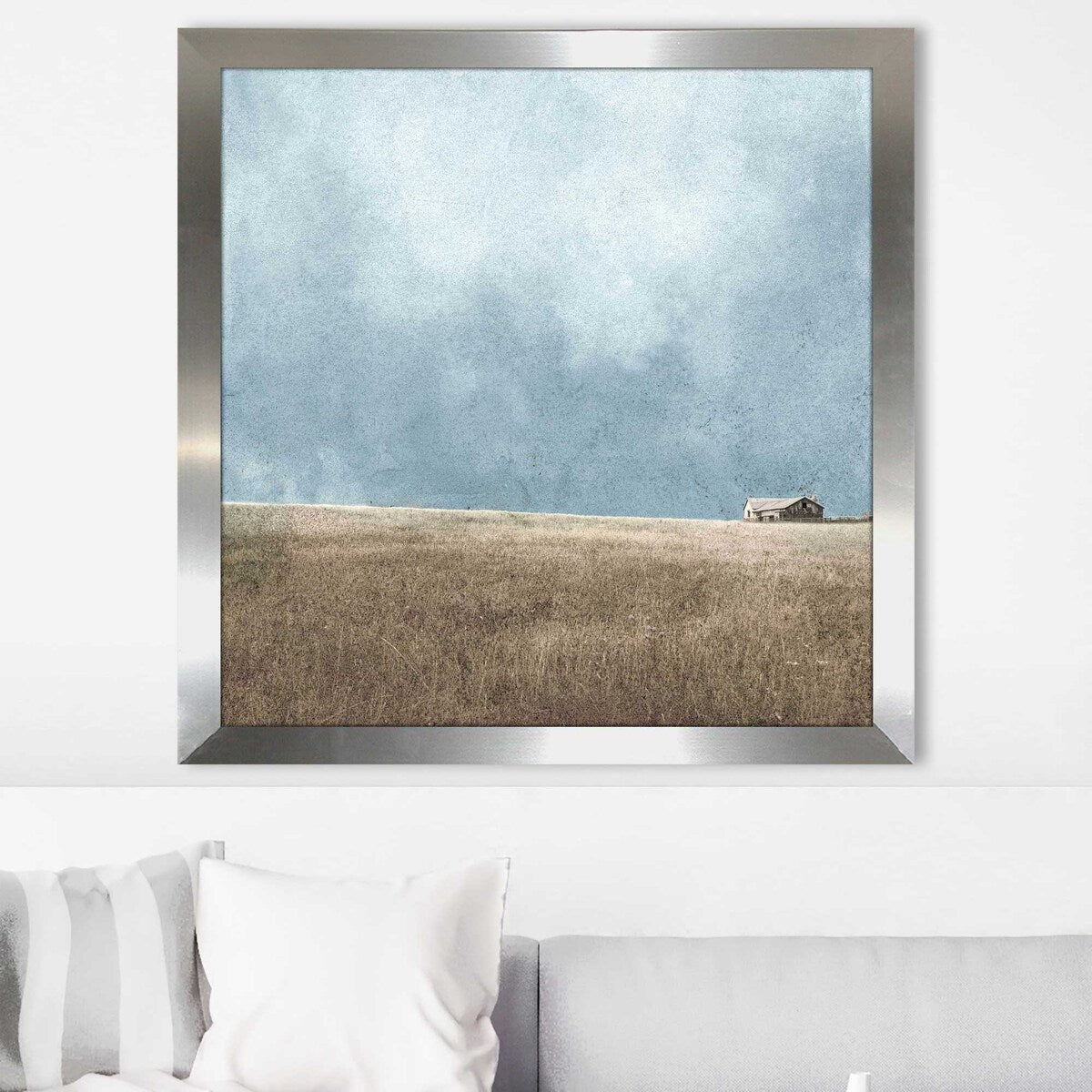 After the Storm Blue Sky Square Acrylic Print - Modern Wall Art for Home, Office & Living Room Decor