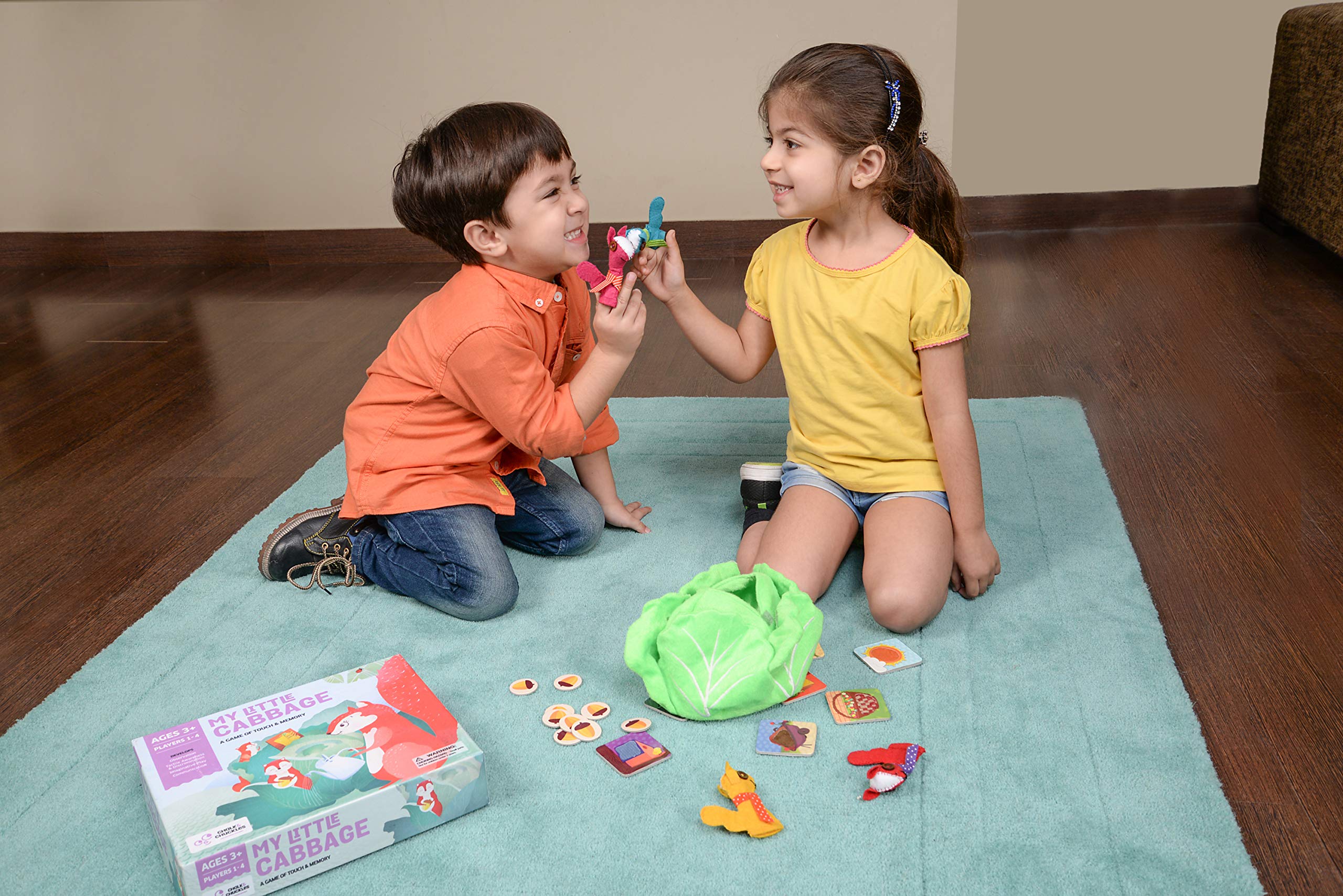 Chalk & Chuckles CCPPL038 My Little Cabbage - Fun Educational Board Game for Kids | Perfect for Family Game Nights & Preschool Learning Activities