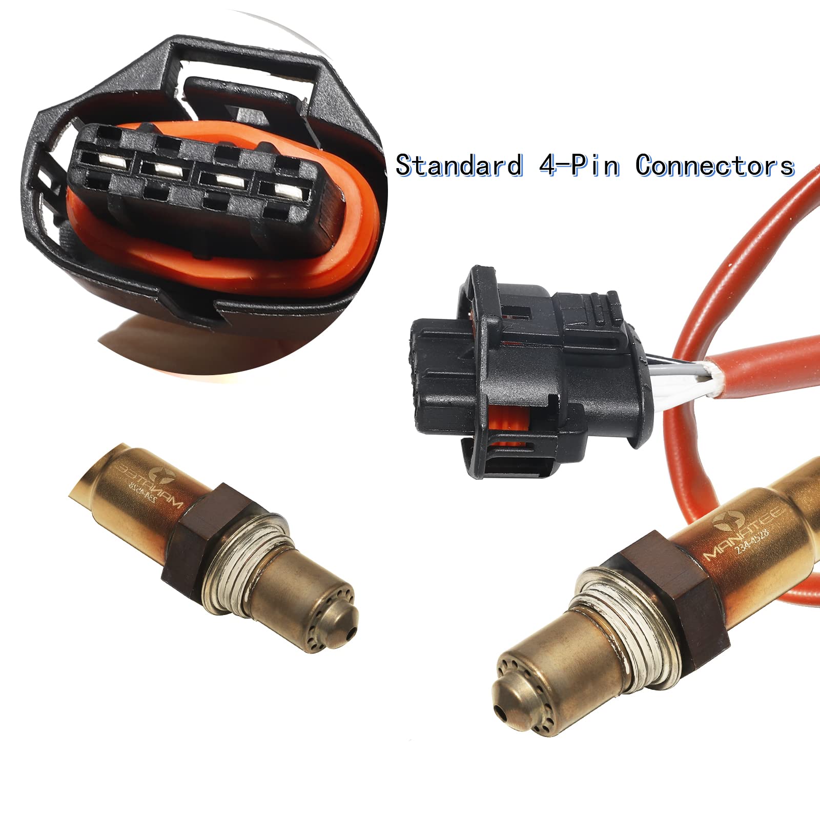 MANATEE 234-4528 Downstream Oxygen Sensor Compatible with Chevy Cruze Limited Sonic Trax - Heated Right O2 Sensor (16.7 Inch) - Improve Fuel Efficiency & Reduce Emissions for Smooth Driving
