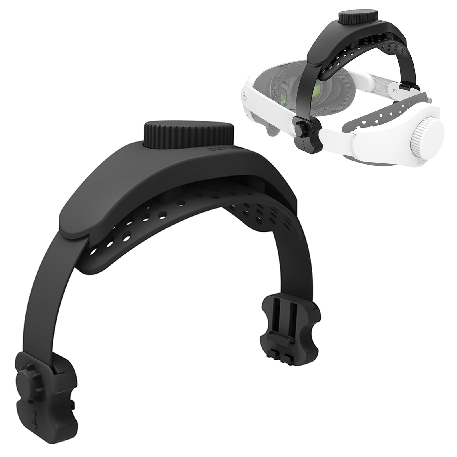 Adjustable VR Headset Strap for Quest 3/Quest 2/Quest Pro/Pico 4/Pico 4 Pro - Comfortable Pressure Relief Headband for Extended Gaming & Virtual Reality Sessions