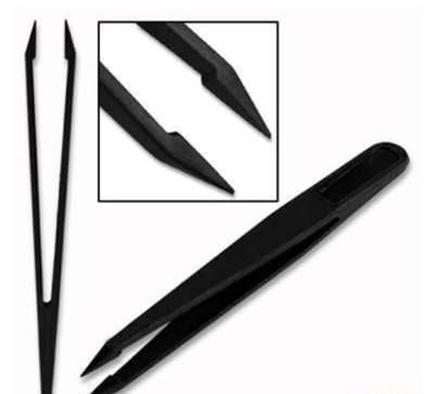 Anti-Static Plastic Tweezers - 5 Pack for Electronics, Jewelry & Crafts - ESD Safe Precision Tools for Watch Repair, PCB Assembly & DIY Projects