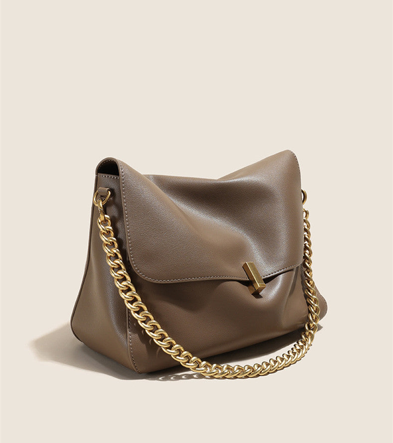 Stylish Crossbody Chain Shoulder Bag for Women - Fashionable & Lightweight Purse for Daily Use, Work, and Evening Events