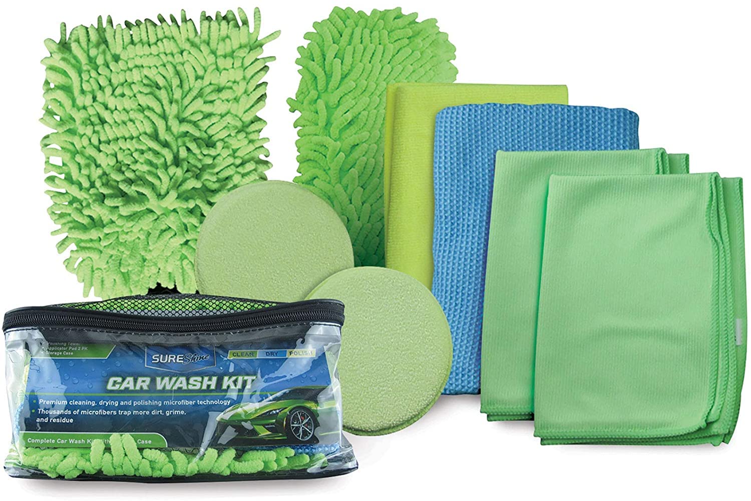Premium 9-Piece Car Wash Kit - High-Quality Tools for DIY Car Cleaning at Home | Perfect for Car Enthusiasts & Detailing Professionals