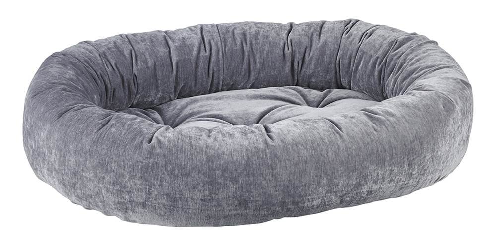 Bowsers Donut Bed for Dogs - Medium Size Pumice Color - Cozy & Supportive Pet Bed for Small to Medium Breeds - Perfect for Crates, Kennels & Home Use
