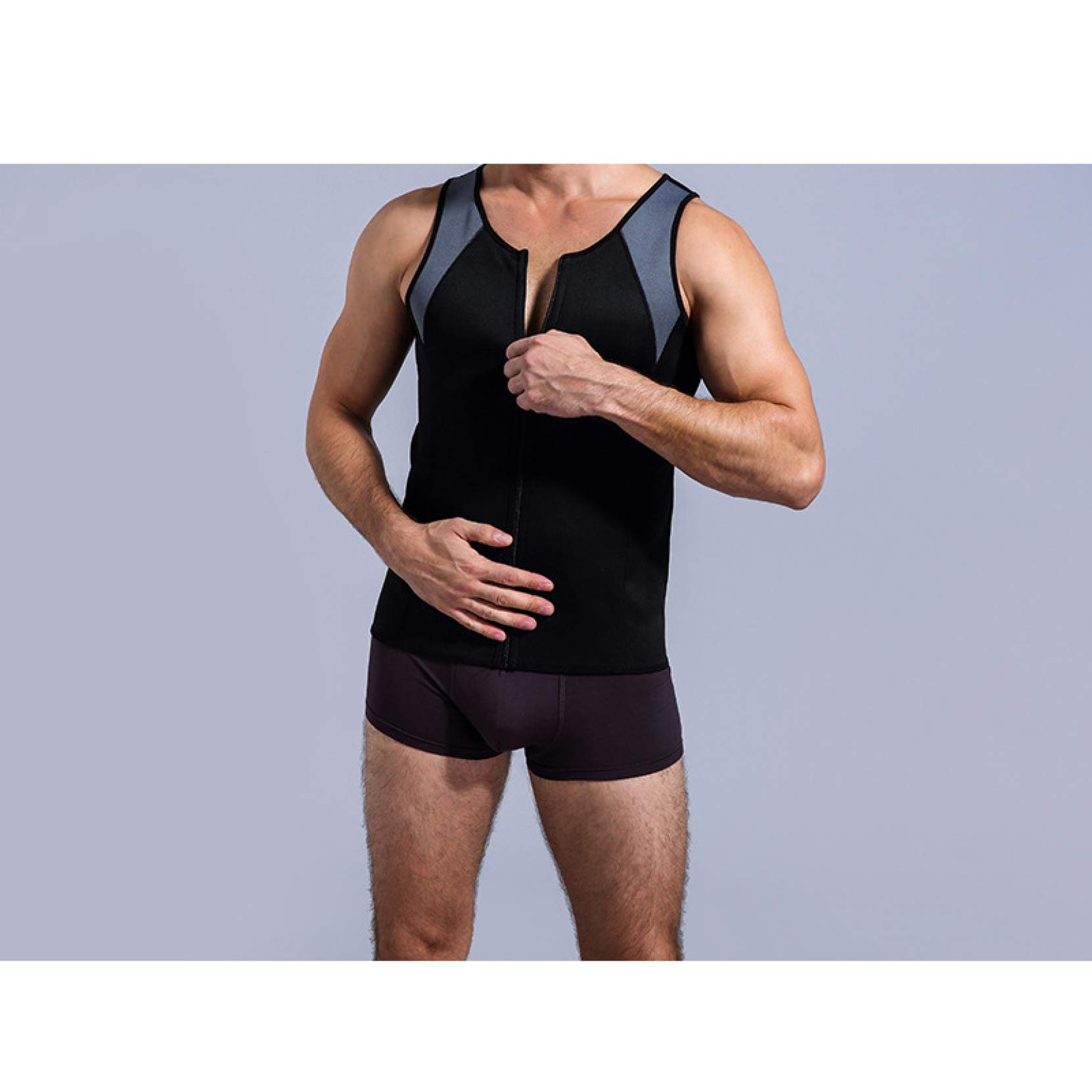 Seamless Men's Waist Trainer Shapewear - Tummy Fat Burner & Body Shaper for Liposuction Recovery - Slimming Underwear for Workout, Postpartum & Everyday Use