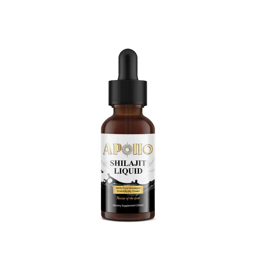 Pure Himalayan Apollo Shilajit Liquid Extract 30ml - Natural Energy Booster & Immune Support for Men & Women - Perfect for Daily Wellness & Fitness