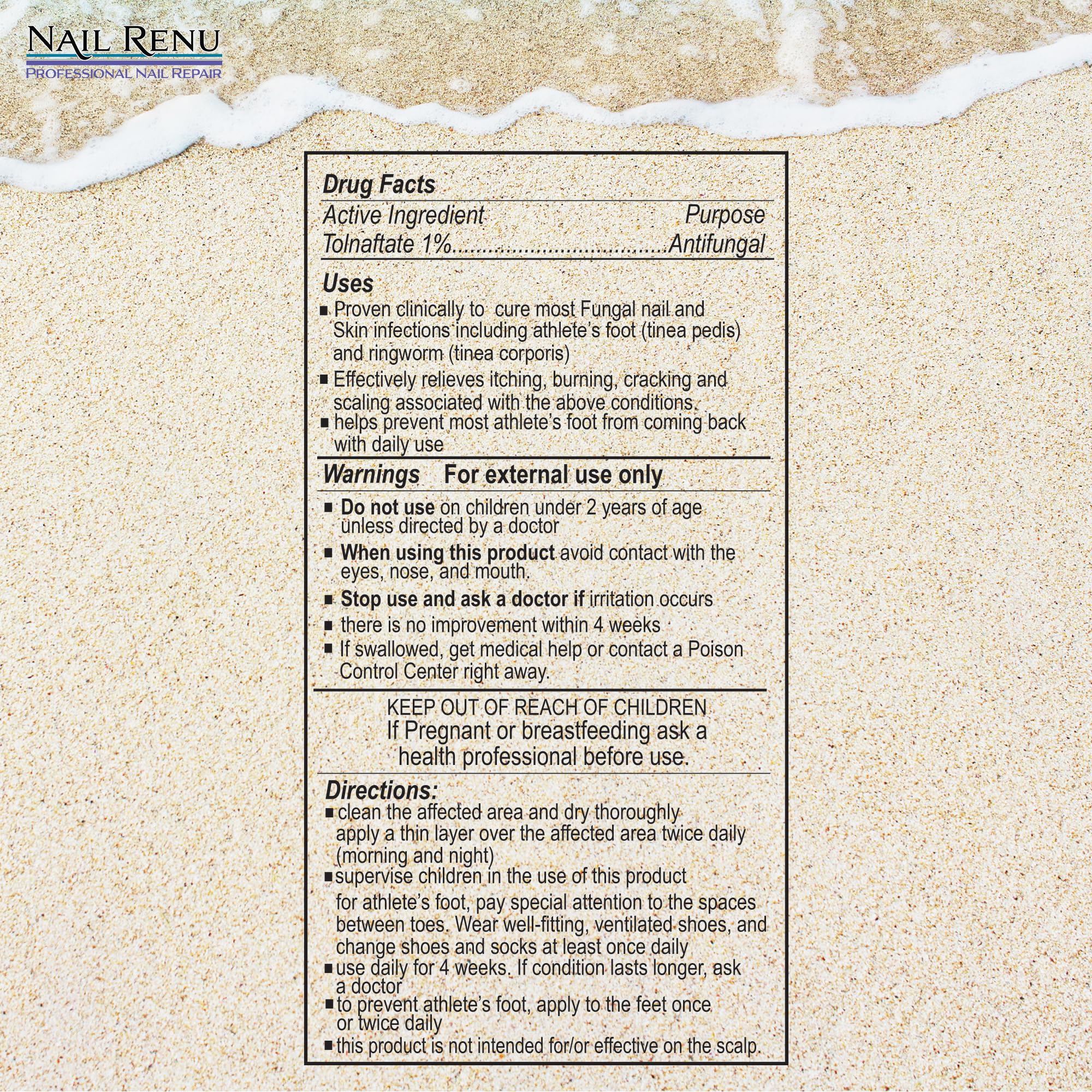 Extra Strength Toenail Fungus Treatment with 1% Tolnaftate - Fast Acting Nail Repair for Damaged Nails - Contains Ceramide III & Essential Oils to Repair & Rejuvenate - Effective for Both Finger and Toe Nail Fungus - Ideal for Athletes, Swimmers & Active Lifestyles