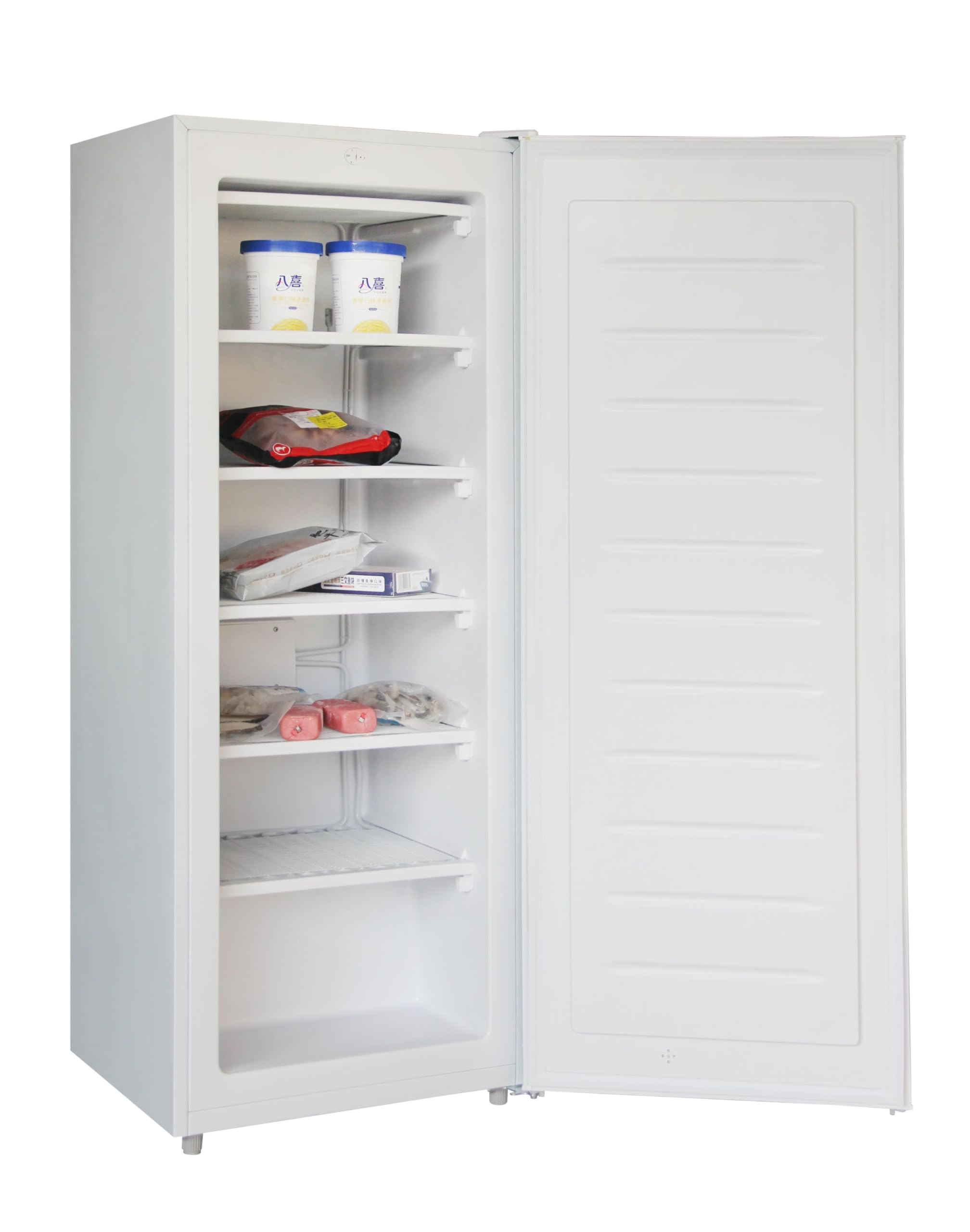 FRF690 Upright Freezer 6.5 Cubic Feet, White - Energy Efficient Compact Deep Freezer for Home, Kitchen, Garage, or Basement Storage