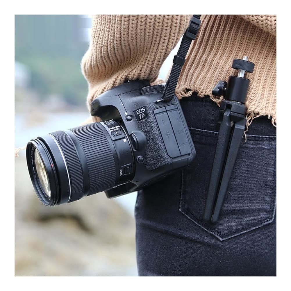 RajoNN KT-30/M5 Aluminum Mini Tripod with Ball Head - Adjustable Phone Stand for iPhone, Samsung & Smartphones - Perfect for Live Streaming, Vlogging & Photography (Color: M5 Package 1)