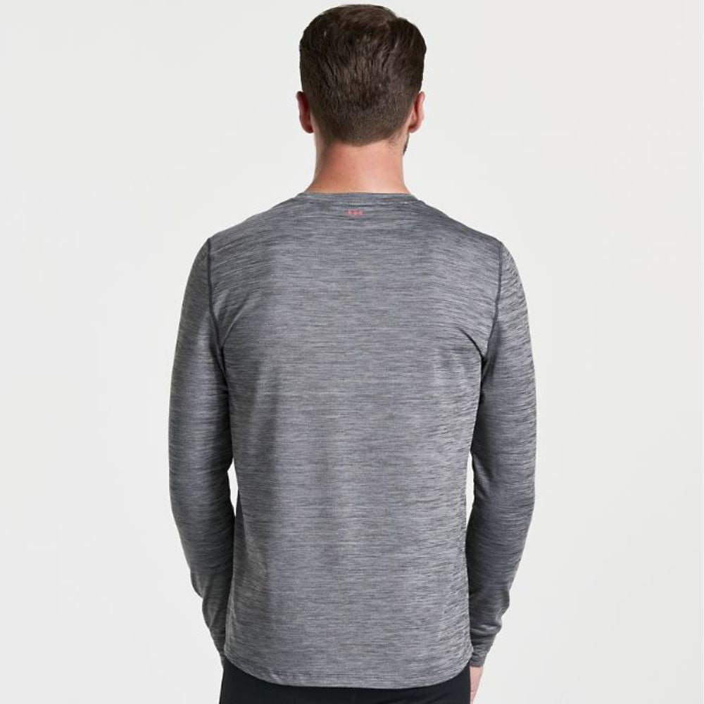 Saucony Men's Boulder Baselayer - Lightweight Thermal Running Shirt for Cold Weather | Winter Workout & Outdoor Activities